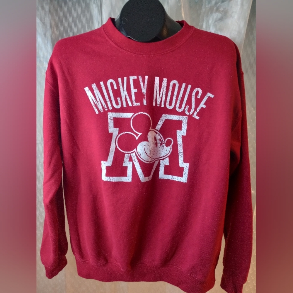 Disney Mickey Mouse Varsity Sweatshirt Size S